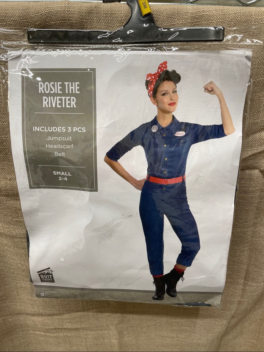 Navy Jumpsuit with Red Accents